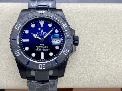 VS Factory Rolex Submariner Date “DiW Blue Gradient” PVD & Carbon Bezel 1:1 Super Clone – DD3135 Movement