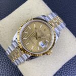 VS Factory Rolex Datejust 36mm Two-Tone Yellow Gold Fluted Motif Dial Jubilee Bracelet(126233) 1:1 Super Clone – DD3235 Movement - Image 4