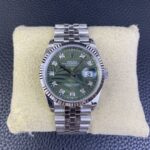VS Factory Rolex Datejust 36mm Olive Green Palm Motif Diamond Dial Jubilee Bracelet (126234) 1:1 Super Clone – DD3235 Movement - Image 2