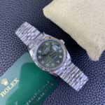 VS Factory Rolex Datejust 36mm Olive Green Palm Motif Diamond Dial Jubilee Bracelet (126234) 1:1 Super Clone – DD3235 Movement - Image 4
