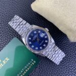 VS Factory Rolex Datejust 36mm Blue Fluted Motif Diamond Dial Jubilee Bracelet (126234) 1:1 Super Clone – DD3235 Movement - Image 5