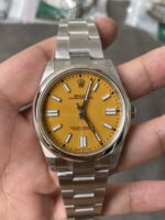 VS Factory Rolex Oyster Perpetual 41mm Yellow Dial(124300) 1:1 Super Clone – DD3230 Movement - Image 2