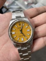 VS Factory Rolex Oyster Perpetual 41mm Yellow Dial(124300) 1:1 Super Clone – DD3230 Movement - Image 5