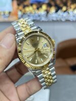 VS Factory Rolex Datejust 41mm Champagne Dial Fluted Bezel Jubilee Bracelet (126333) 1:1 Super Clone – DD3235 Movement - Image 6