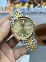 VS Factory Rolex Datejust 41mm Champagne Dial Fluted Bezel Jubilee Bracelet (126333) 1:1 Super Clone – DD3235 Movement - Image 4
