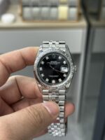 VS Factory Rolex Datejust 36mm Black Diamond Dial Jubilee Bracelet (126234) 1:1 Super Clone – DD3235 Movement - Image 2