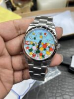 VS Factory Rolex Oyster Perpetual 36mm “Celebration Bubble” Motif Dial Smooth Bezel Oyster Bracelet (126000) 1:1 Super Clone – DD3230 Movement - Image 3