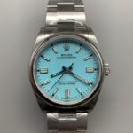VS Factory Rolex Oyster Perpetual 36mm Turquoise “Tiffany” Blue Dial Smooth Bezel Oyster Bracelet (126000) 1:1 Super Clone – DD3230 Movement