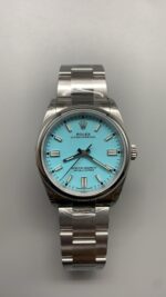 VS Factory Rolex Oyster Perpetual 36mm Turquoise “Tiffany” Blue Dial Smooth Bezel Oyster Bracelet (126000) 1:1 Super Clone – DD3230 Movement - Image 2