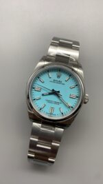 VS Factory Rolex Oyster Perpetual 36mm Turquoise “Tiffany” Blue Dial Smooth Bezel Oyster Bracelet (126000) 1:1 Super Clone – DD3230 Movement - Image 3