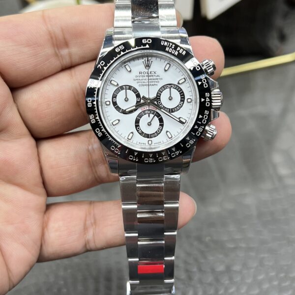 VS Factory Rolex Cosmograph Daytona “Panda” White Dial (116500LN) 1:1 Super Clone – DD4130 Movement