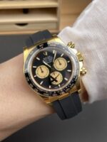 VS Factory Rolex Cosmograph Daytona Yellow Gold “Pikachu” Black Dial (126518LN) 1:1 Super Clone – DD4131 Movement - Image 4