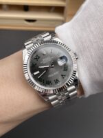 VS Factory Rolex Datejust 41mm Slate “Wimbledon” Dial Fluted Bezel Jubilee Bracelet (126334) 1:1 Super Clone – DD3235 Movement - Image 5