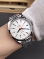 VS Factory Omega Seamaster Aqua Terra 150M 41mm White Dial Orange Accents (220.10.41.21.02.001) 1:1 Super Clone – DD8900 Movement - Image 5