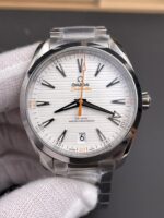 VS Factory Omega Seamaster Aqua Terra 150M 41mm White Dial Orange Accents (220.10.41.21.02.001) 1:1 Super Clone – DD8900 Movement - Image 3