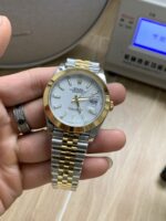 VS Factory Rolex Datejust 41mm Two-Tone Yellow Gold White Dial Smooth Bezel Jubilee Bracelet (126303) 1:1 Super Clone – DD3235 Movement - Image 3