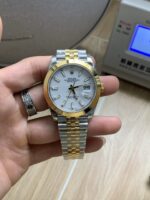 VS Factory Rolex Datejust 41mm Two-Tone Yellow Gold White Dial Smooth Bezel Jubilee Bracelet (126303) 1:1 Super Clone – DD3235 Movement - Image 2