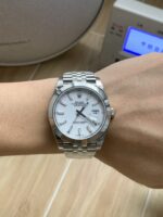 VS Factory Rolex Datejust 41mm Pure White Dial Smooth Bezel Jubilee Bracelet (126300) 1:1 Super Clone – DD3235 Movement - Image 3