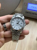 VS Factory Rolex Datejust 41mm Pure White Dial Smooth Bezel Jubilee Bracelet (126300) 1:1 Super Clone – DD3235 Movement - Image 4