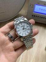 VS Factory Rolex Datejust 41mm Pure White Dial Smooth Bezel Jubilee Bracelet (126300) 1:1 Super Clone – DD3235 Movement - Image 5