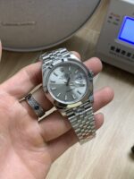 VS Factory Rolex Datejust 41mm Silver Sunburst Dial Smooth Bezel Jubilee Bracelet (126300) 1:1 Super Clone – DD3235 Movement - Image 4