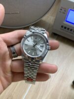 VS Factory Rolex Datejust 41mm Silver Sunburst Dial Smooth Bezel Jubilee Bracelet (126300) 1:1 Super Clone – DD3235 Movement - Image 3