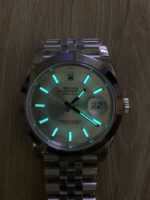 VS Factory Rolex Datejust 41mm Silver Sunburst Dial Smooth Bezel Jubilee Bracelet (126300) 1:1 Super Clone – DD3235 Movement - Image 8