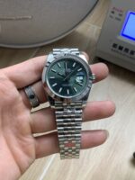 VS Factory Rolex Datejust 41mm Mint Green Sunburst Dial Smooth Bezel Jubilee Bracelet (126300) 1:1 Super Clone – DD3235 Movement - Image 2