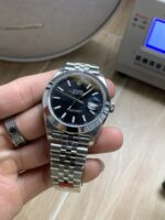 VS Factory Rolex Datejust 41mm Black Dial Smooth Bezel Jubilee Bracelet (126300) 1:1 Super Clone – DD3235 Movement - Image 3