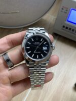 VS Factory Rolex Datejust 41mm Black Dial Smooth Bezel Jubilee Bracelet (126300) 1:1 Super Clone – DD3235 Movement - Image 2