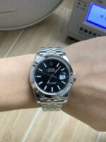 VS Factory Rolex Datejust 41mm Black Dial Smooth Bezel Jubilee Bracelet (126300) 1:1 Super Clone – DD3235 Movement - Image 10