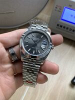 VS Factory Rolex Datejust 41mm Sunburst Slate Dial Smooth Bezel Jubilee Bracelet (126300) 1:1 Super Clone – DD3235 Movement - Image 4