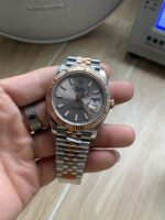 VS Factory Rolex Datejust 41mm Two-Tone Rose Gold Sunburst Slate Dial Jubilee Bracelet (126331) 1:1 Super Clone – DD3235 Movement - Image 4