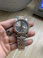 VS Factory Rolex Datejust 41mm Two-Tone Rose Gold Sunburst Slate Dial Jubilee Bracelet (126331) 1:1 Super Clone – DD3235 Movement - Image 2