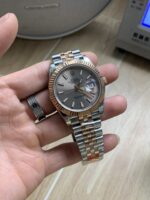 VS Factory Rolex Datejust 41mm Two-Tone Rose Gold Sunburst Slate Dial Jubilee Bracelet (126331) 1:1 Super Clone – DD3235 Movement - Image 3