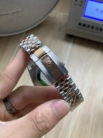 VS Factory Rolex Datejust 41mm Two-Tone Rose Gold Silver Fluted Motif Dial Jubilee Bracelet (126331) 1:1 Super Clone – DD3235 Movement - Image 9