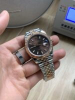 VS Factory Rolex Datejust 41mm Two-Tone Rose Gold Chocolate Dial Jubilee Bracelet (126331) 1:1 Super Clone – DD3235 Movement - Image 5