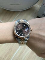 VS Factory Rolex Datejust 41mm Two-Tone Rose Gold Chocolate Dial Jubilee Bracelet (126331) 1:1 Super Clone – DD3235 Movement - Image 4