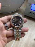 VS Factory Rolex Datejust 41mm Two-Tone Rose Gold Chocolate Dial Jubilee Bracelet (126331) 1:1 Super Clone – DD3235 Movement - Image 2