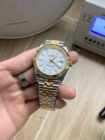 VS Factory Rolex Datejust 41mm Two-Tone Yellow Gold White Dial Jubilee Bracelet (126333) 1:1 Super Clone – DD3235 Movement - Image 3