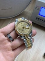VS Factory Rolex Datejust 41mm Two-Tone Yellow Gold Fluted Motif Dial Jubilee Bracelet (126333) 1:1 Super Clone – DD3235 Movement - Image 3