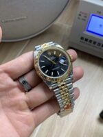 VS Factory Rolex Datejust 41mm Two-Tone Yellow Gold Black Dial Jubilee Bracelet (126333) 1:1 Super Clone – DD3235 Movement - Image 5