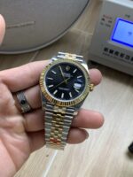 VS Factory Rolex Datejust 41mm Two-Tone Yellow Gold Black Dial Jubilee Bracelet (126333) 1:1 Super Clone – DD3235 Movement - Image 3