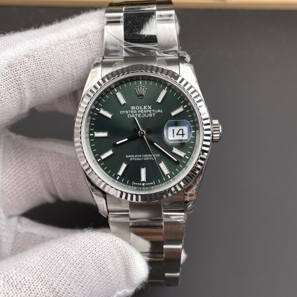 VS Factory Rolex Datejust 36mm Sunburst Green Dial Jubilee Bracelet (126234) 1:1 Super Clone – DD3235 Movement