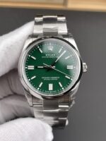 VS Factory Rolex Oyster Perpetual 36mm “Rolex Green” Lacquer Dial Smooth Bezel Oyster Bracelet (126000) 1:1 Super Clone – DD3230 Movement - Image 3
