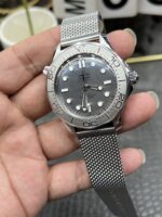 VS Factory Omega Seamaster Diver 300M 42mm James Bond 60th Anniversary Mesh Bracelet (210.30.42.20.03.002) 1:1 Super Clone – DD8806 Movement - Image 6