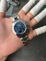 VS Factory Rolex Cosmograph Daytona White Gold Blue Dial (116509) 1:1 Super Clone – DD4130 Movement - Image 5