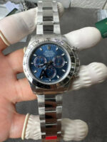 VS Factory Rolex Cosmograph Daytona White Gold Blue Dial (116509) 1:1 Super Clone – DD4130 Movement - Image 3