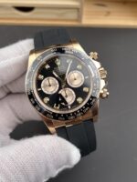 VS Factory Rolex Cosmograph Daytona “Black Diamond” Everose Gold Rubeer Strap(126515LN) 1:1 Super Clone – DD4131 Movement - Image 3
