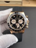 VS Factory Rolex Cosmograph Daytona “Black Diamond” Everose Gold Rubeer Strap(126515LN) 1:1 Super Clone – DD4131 Movement - Image 2